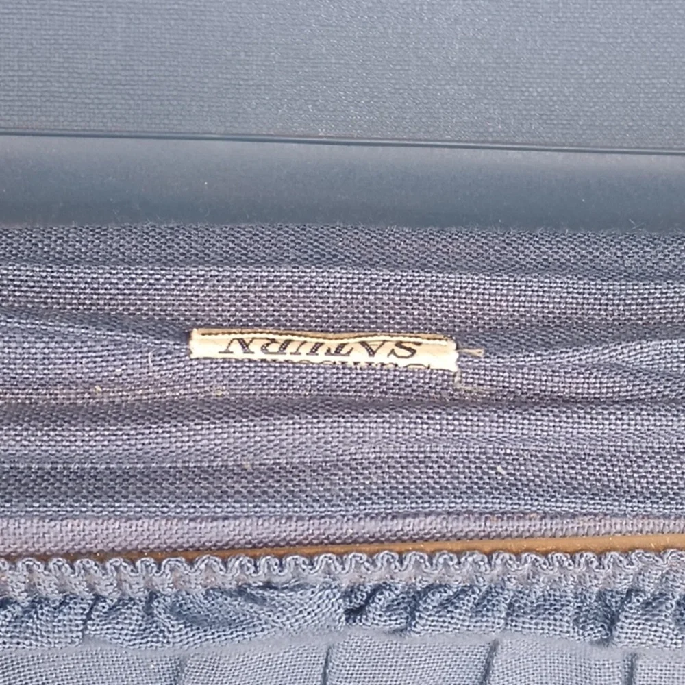 Vintage Blue Samsonite Saturn Suitcase Luggage Hard Shell 1 Large 21x15x5